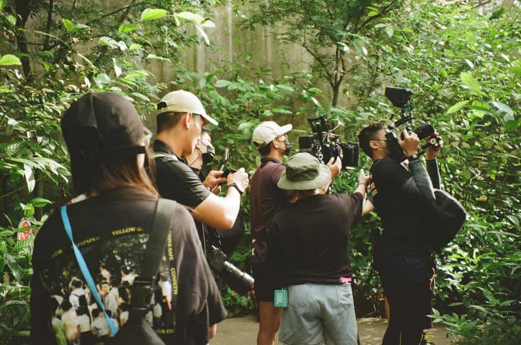 Employees from Vicinity Studio, a Video Production Agency in Singapore, Pre-production location scouting