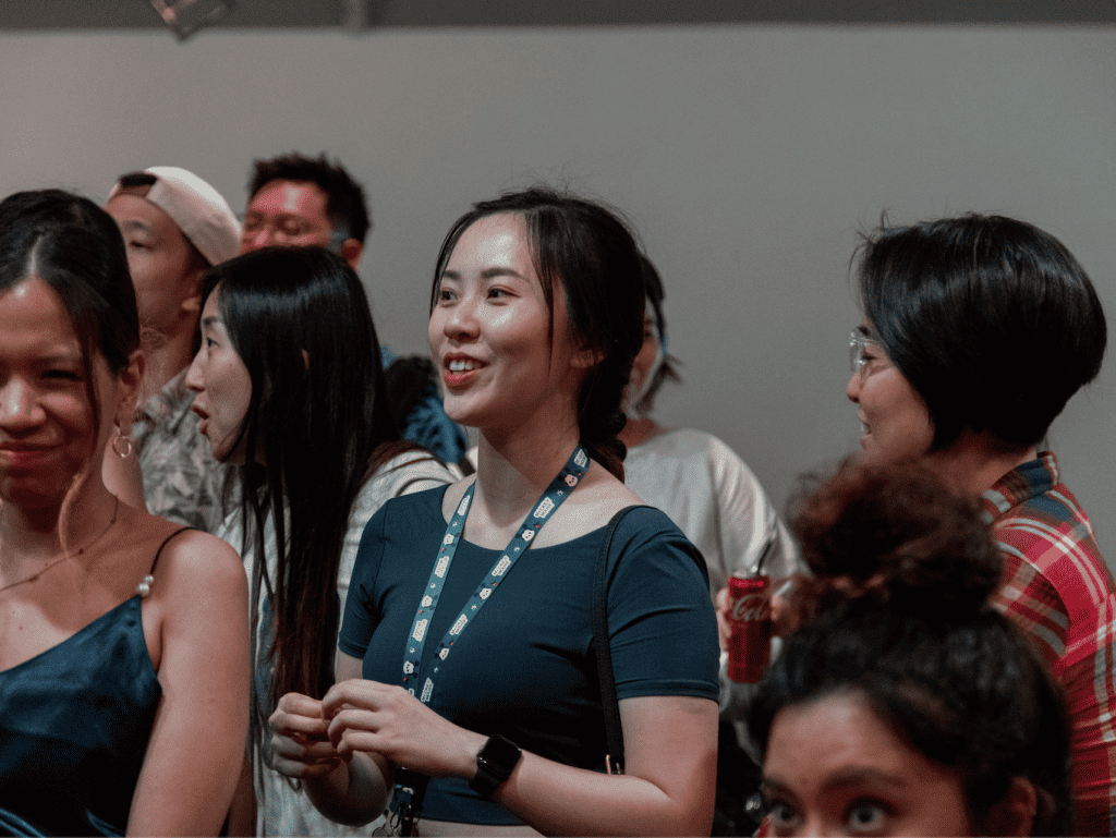 Vicinity Studio employees being briefed on Laser Tag during the Cohesion